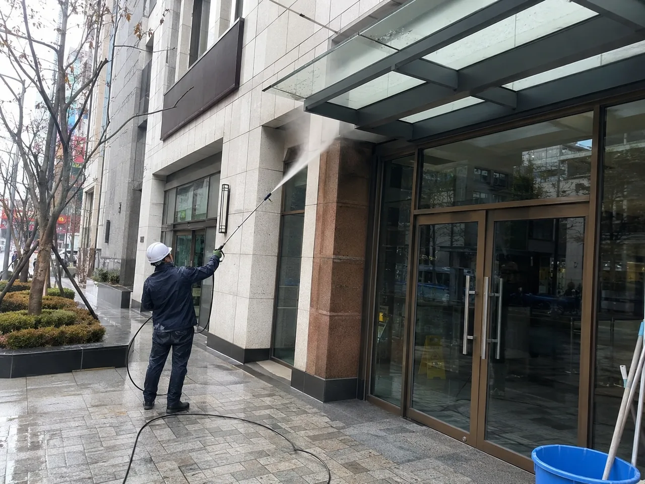 화재청소 표면 세척 상태 점검 실제 작업 사진
